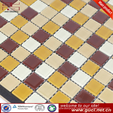 china wholesale mixed glass mosaic tile for bathroom wall design